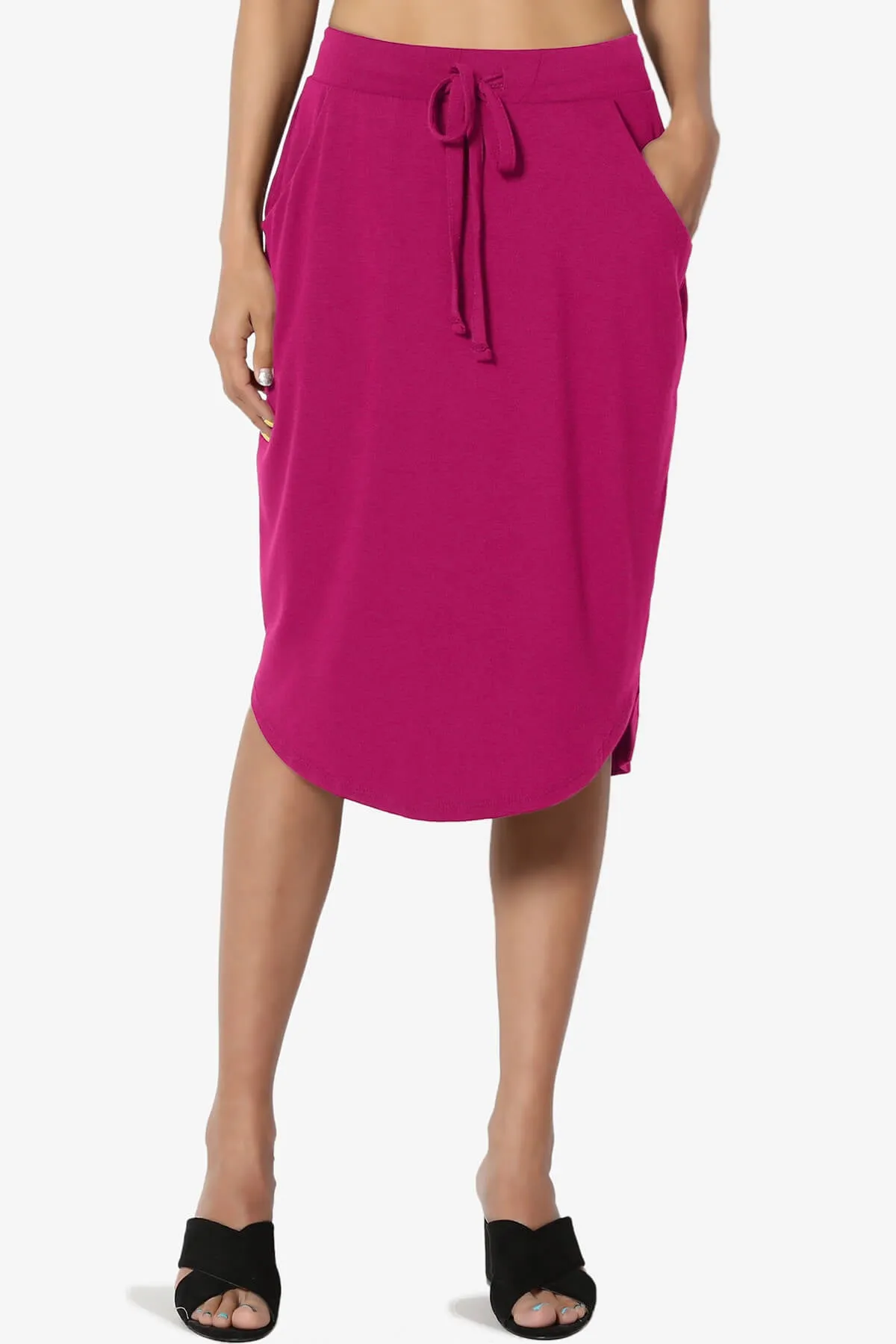 Eclipse Drawstring Midi Skirt MORE COLORS