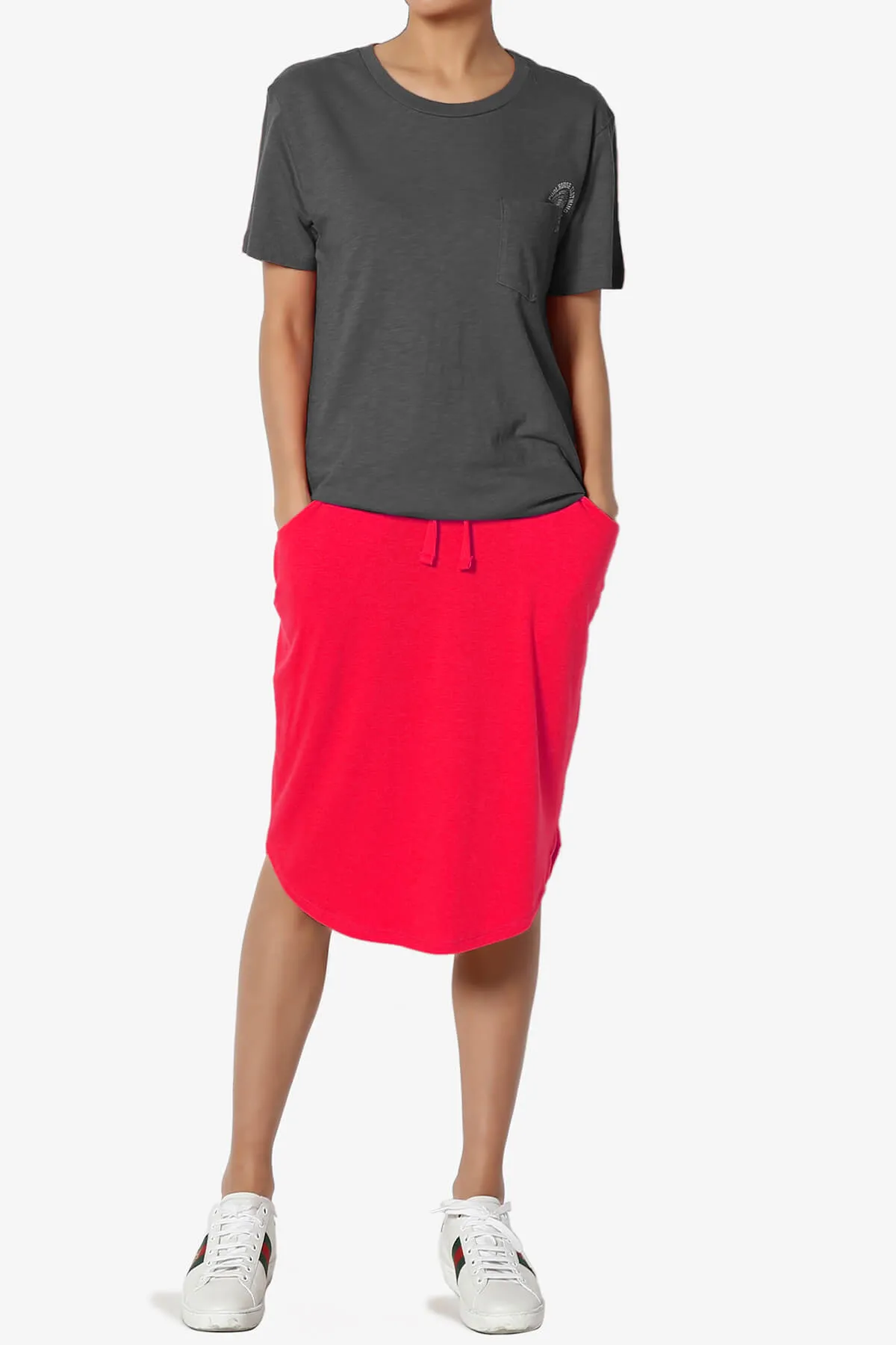 Eclipse Drawstring Midi Skirt MORE COLORS