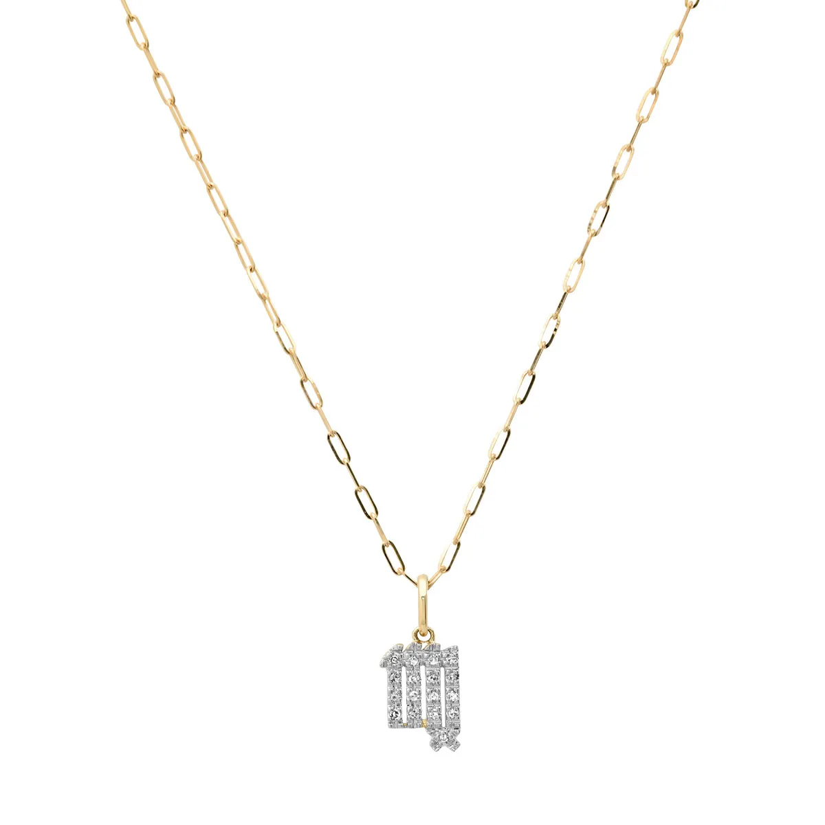 NEW! Delicate Mini Pave Diamond 14K Gold Zodiac Necklace - ONLINE ONLY!