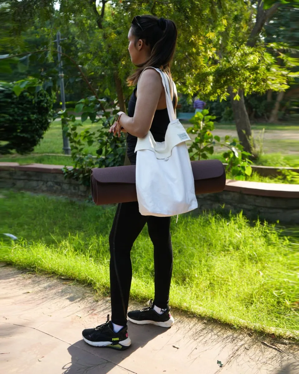 Off-White Hemp Yoga Bag