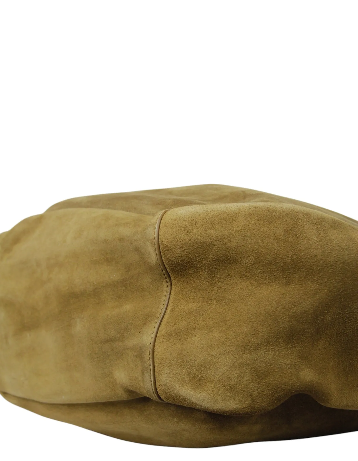 Saint Laurent Golden Leaf Suede Bea YSL Cabas Tote